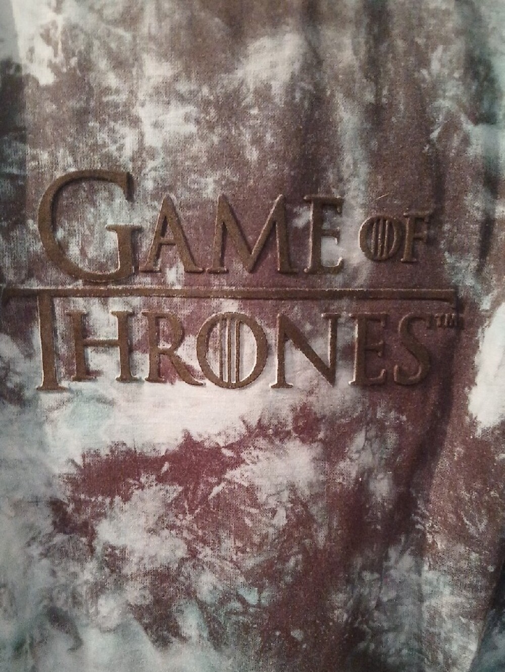 GAME OF THRONES Men's Tie-Dye Graphic T‑Shirt -  Black/Gray/Blue Size M Like New